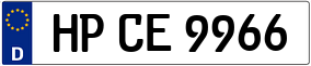 Trailer License Plate